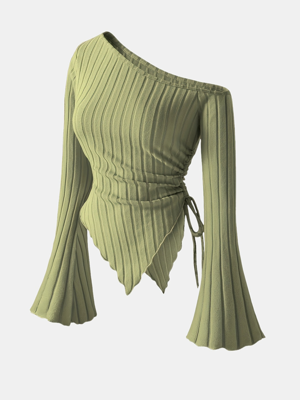 Women's Elegant Off-Shoulder Bell Sleeve T-Shirt