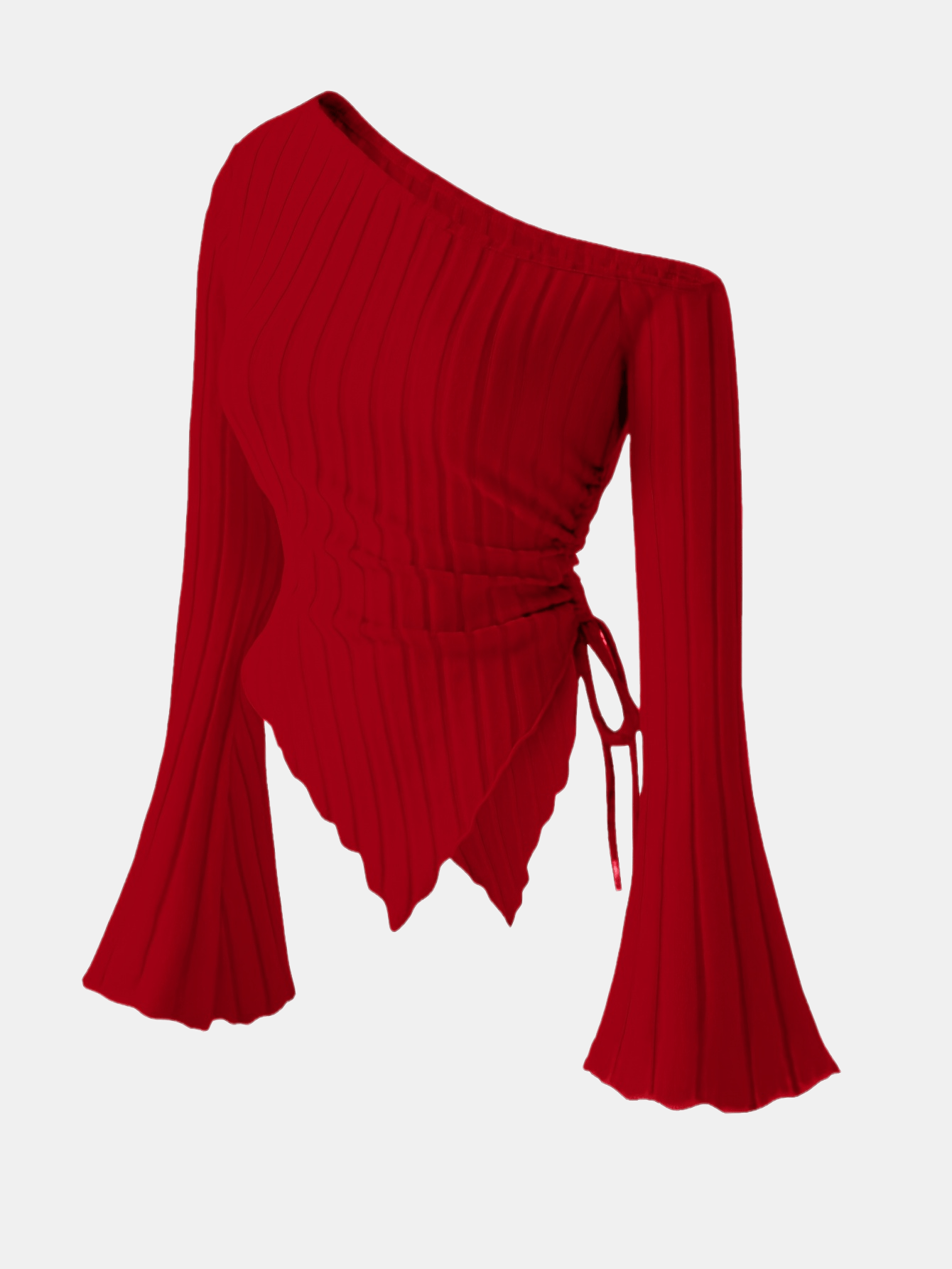 Women's Elegant Off-Shoulder Bell Sleeve T-Shirt