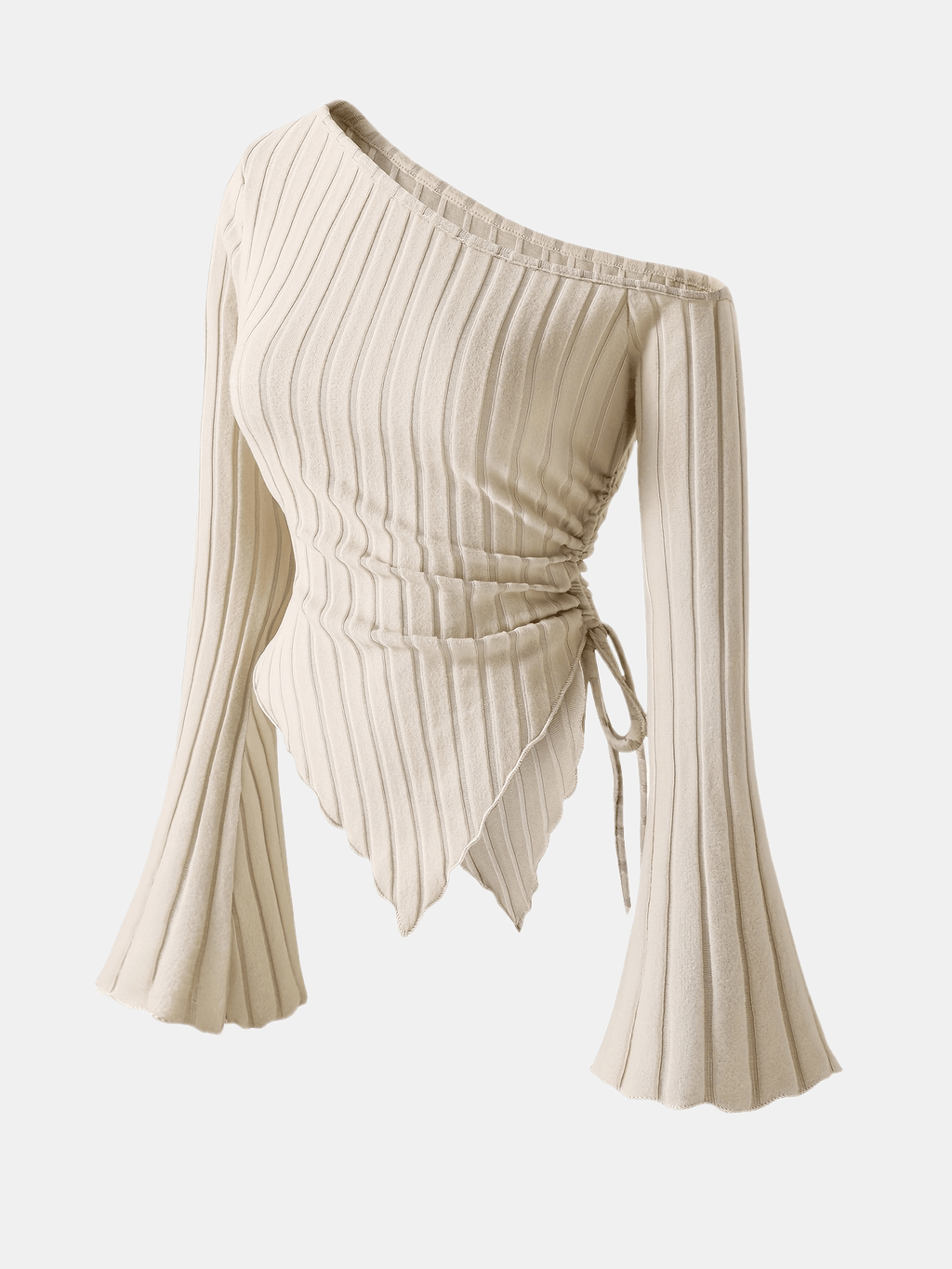 Women's Elegant Off-Shoulder Bell Sleeve T-Shirt