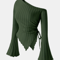 Women's Elegant Off-Shoulder Bell Sleeve T-Shirt