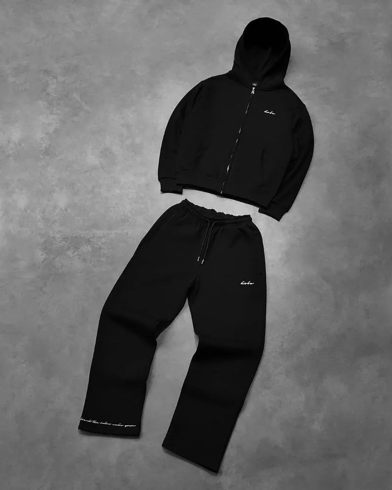 Y2k Men Clothing set Street retro Gothic tracksuit Harajuku Trend Hip Hop personality pattern embroidery oversized tracksuit