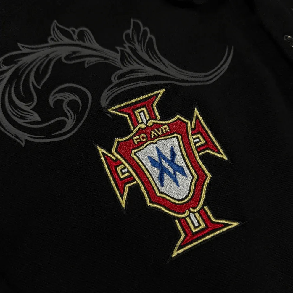 Retro Long Sleeve Polo Shirt Y2k Casual Loose Letter Pattern Embroidery T Shirts Street Sweatshirt Men Cotton Jersey Lapel Golf