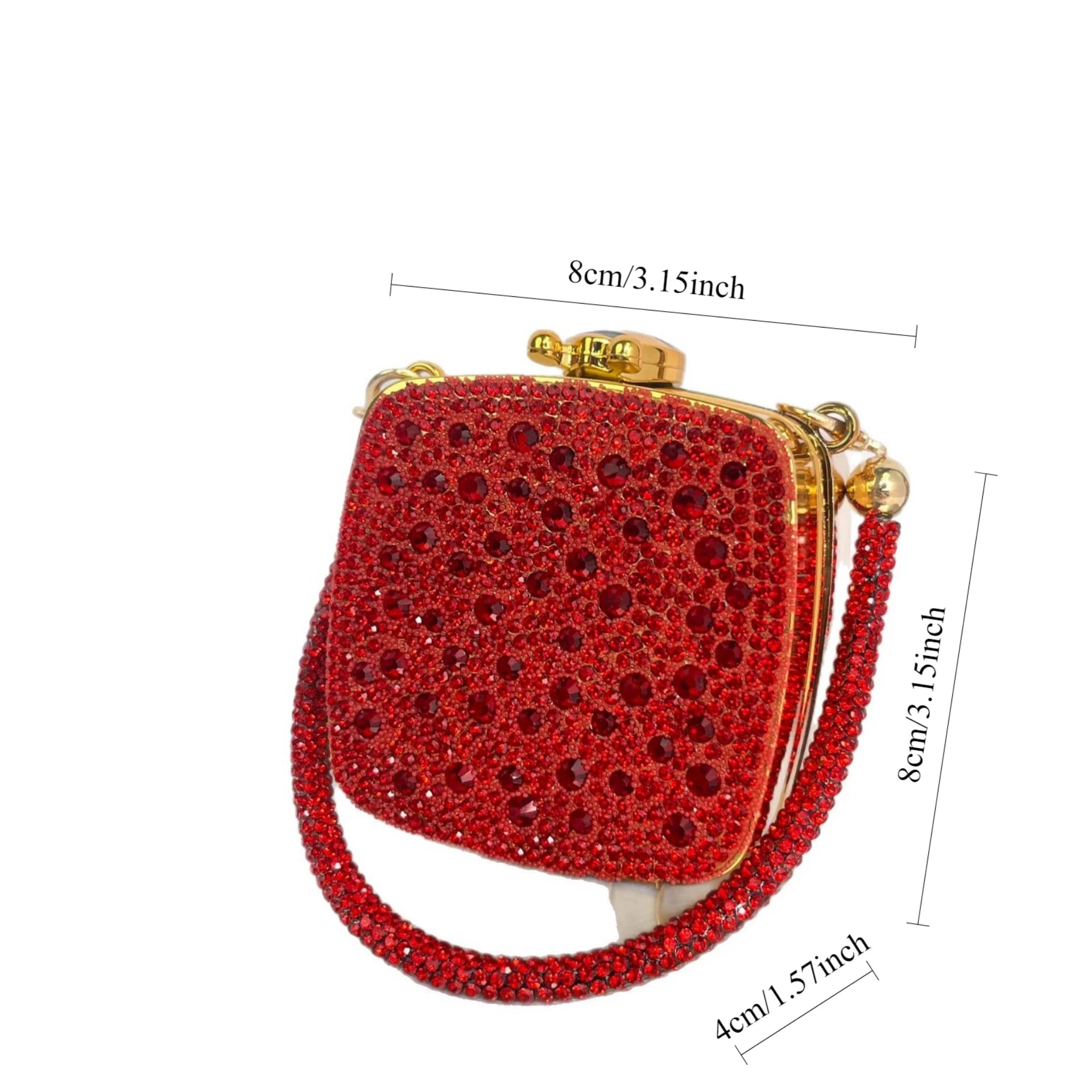 Preferred bag type: 2025 mini lipstick bag, full diamond acrylic mirror small bag, women's fashionable crossbody bag