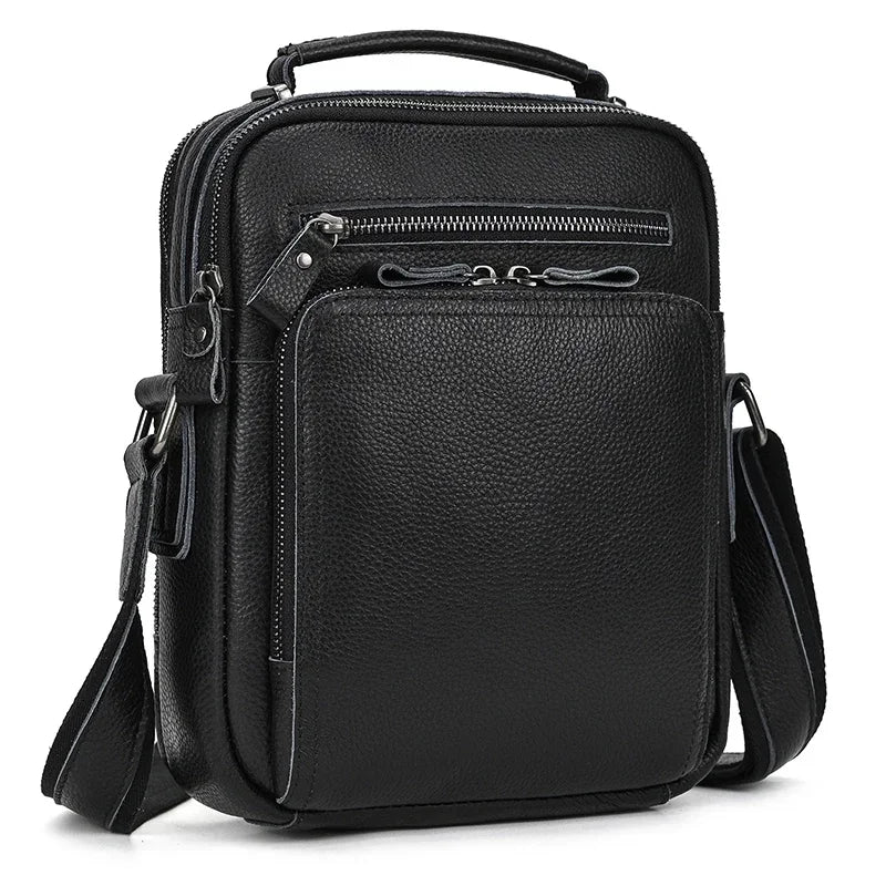Newsibrds High Quality Genuine Leather Shoulder Bag Real Cowhide Men's Crossbody Bag Vintage Style Leather Sling Bag Of Man