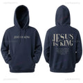 Jesus Is King Sweatshirt Jesus Women Long Seleeve Hoodie Christian Hoody Clothes Christian Streetwear Gospel Jesus Clothes