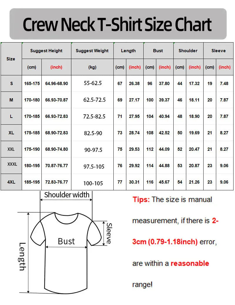 Korean Version of Summer Thin New Simple Printing Crew Neck Short-sleeved T-shirt Men and Women High-quality Versatile Top