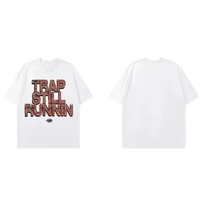 2025 Streetwear Y2K SYNA Fun Halloween World Scream T Shirts Men Women Hip Hop Printed Tees Gothic Short Sleeves O Neck Top