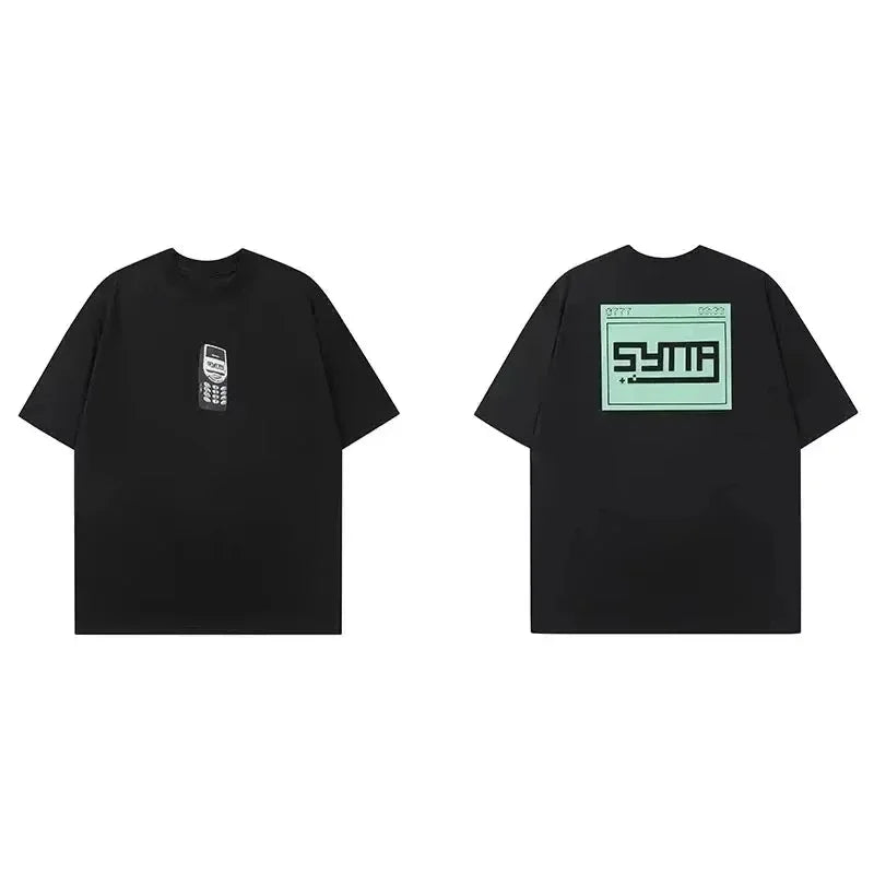 2025 Streetwear Y2K SYNA Fun Halloween World Scream T Shirts Men Women Hip Hop Printed Tees Gothic Short Sleeves O Neck Top