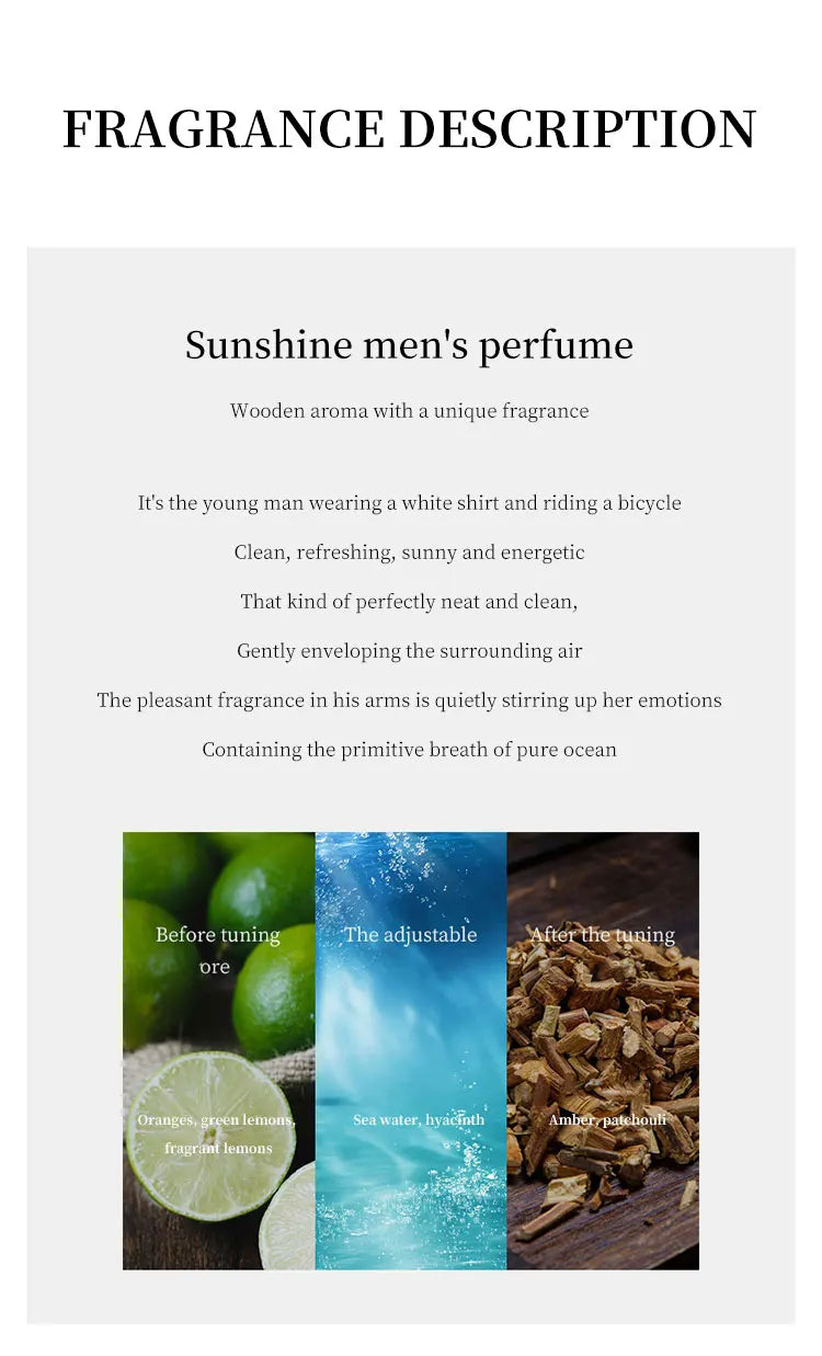 Glamour Men's Fragrance Set Cologne духи Fragrance Spray perfumes hombres Originales Lasting Pheromone Scent Parfums Homme