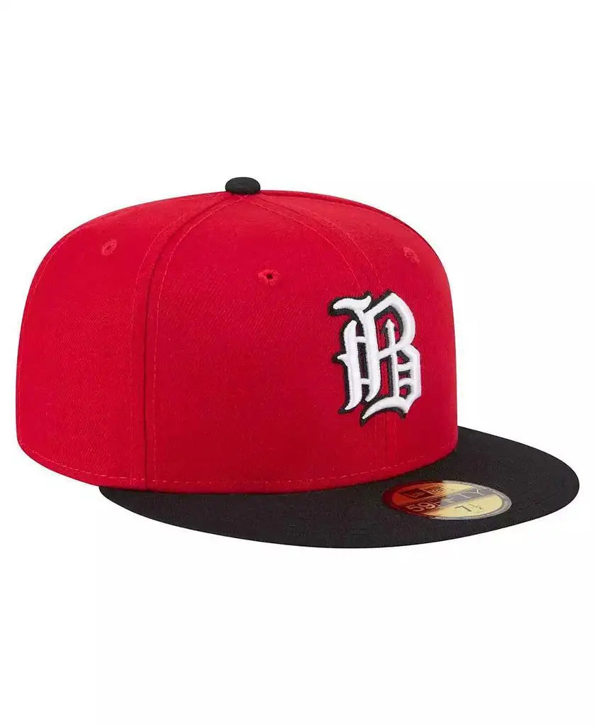 New Era | Men's Red/Black Birmingham Barons Authentic Collection 59FIFTY Fitted Hat