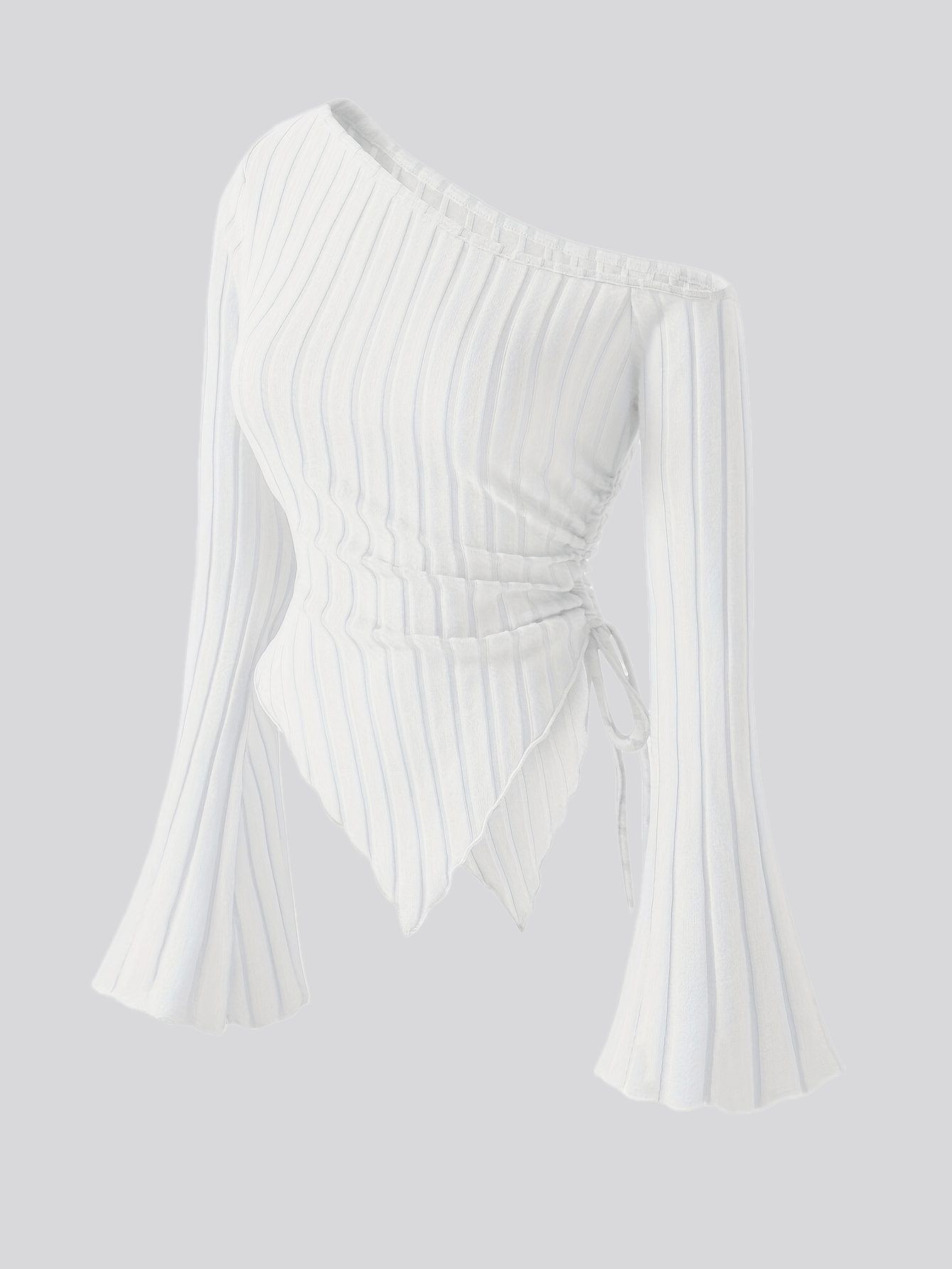 Women's Elegant Off-Shoulder Bell Sleeve T-Shirt