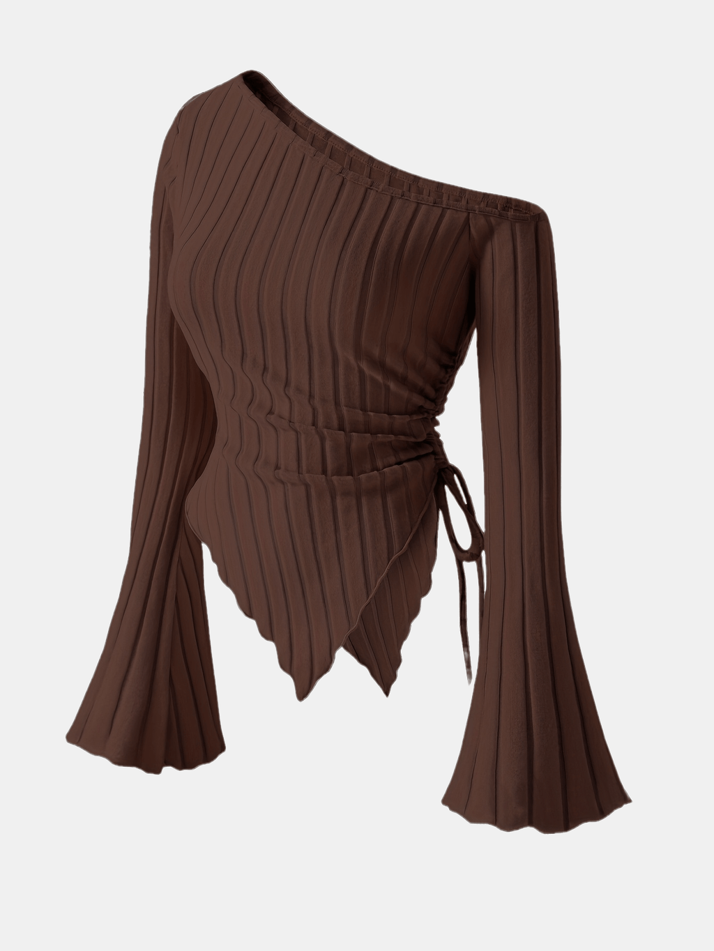 Women's Elegant Off-Shoulder Bell Sleeve T-Shirt