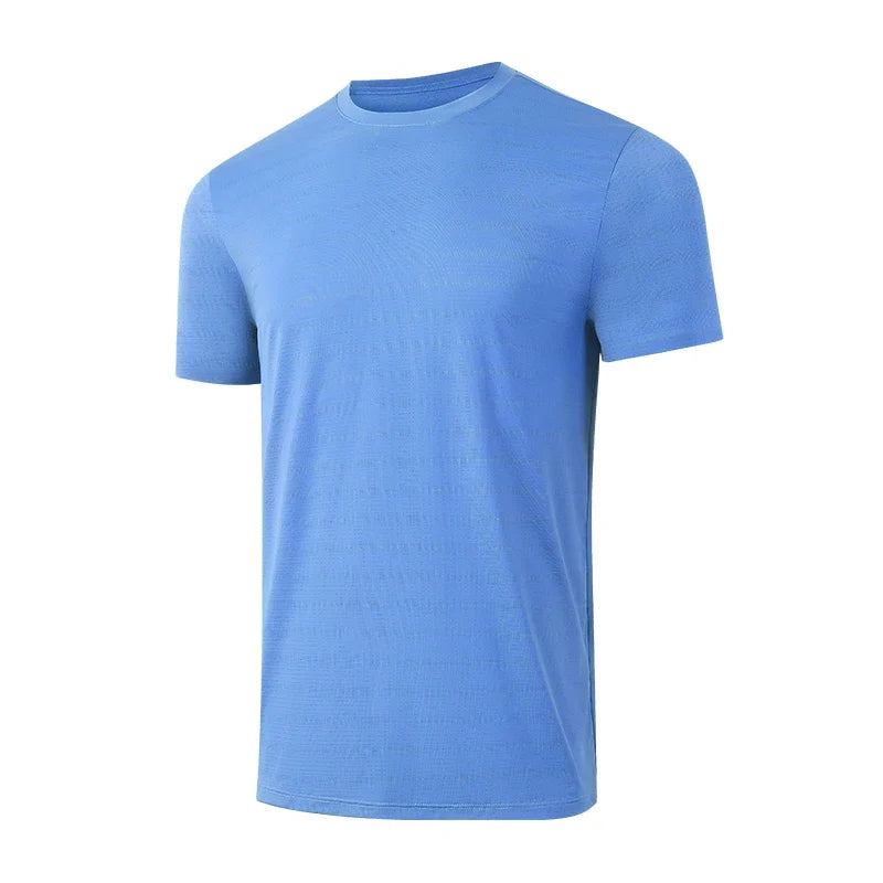 2025 popular men's top, cool and breathable, high elastic quick drying