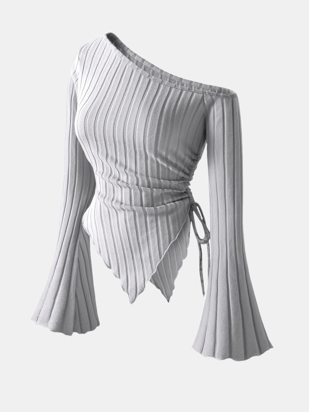 Women's Elegant Off-Shoulder Bell Sleeve T-Shirt